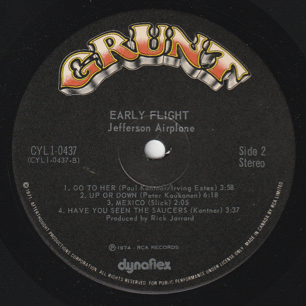 Jefferson Airplane - Early Flight - 1974