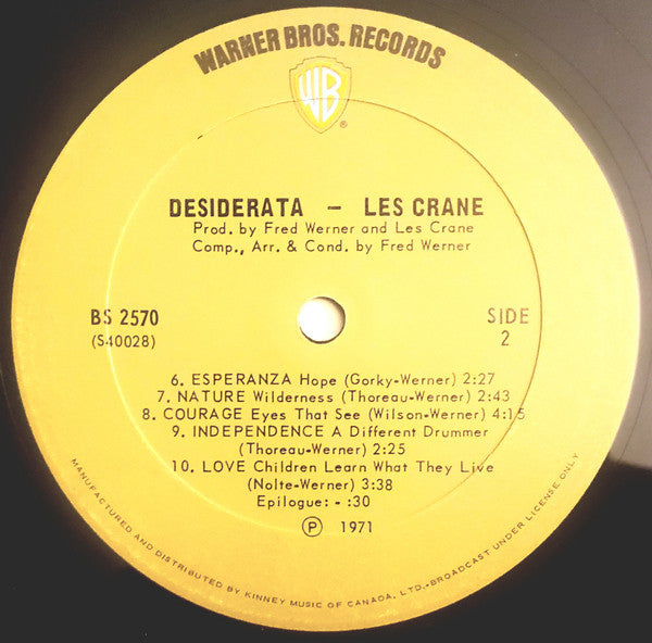 Les Crane - Desiderata