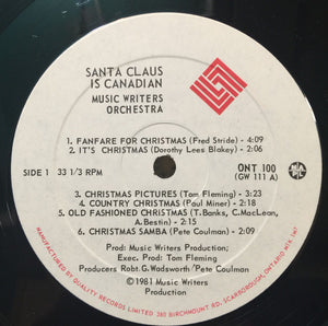 Music Writers Orchestra - Santa Claus Is Canadian