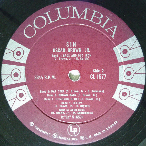 Oscar Brown Jr. - Sin & Soul - 1961