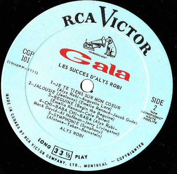 Alys Robi - Les Succès D'Alys Robi - 1961