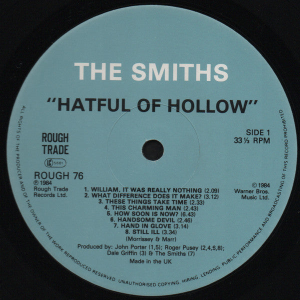 Smiths, The - Hatful Of Hollow - 1986