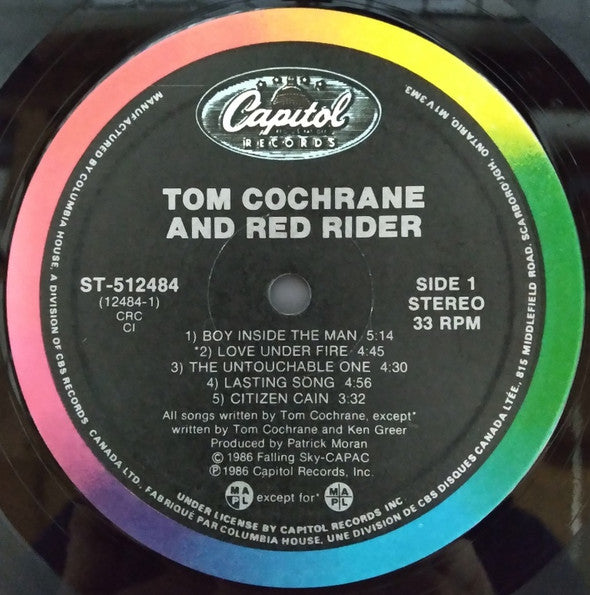 Tom Cochrane And Red Rider - Tom Cochrane And Red Rider - 1986