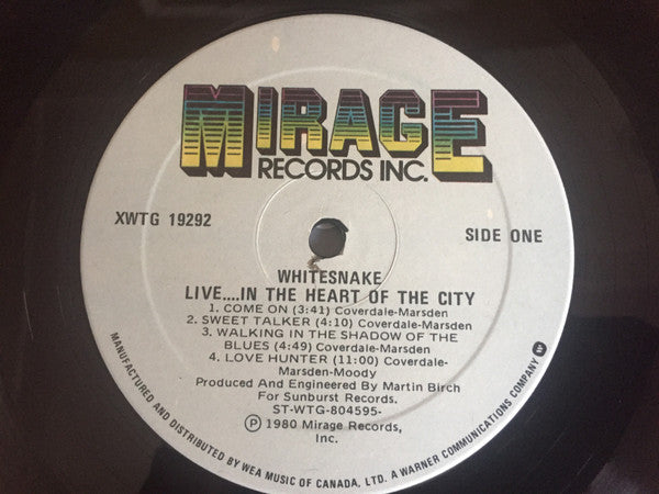 Whitesnake - Live... In The Heart Of The City - 1980