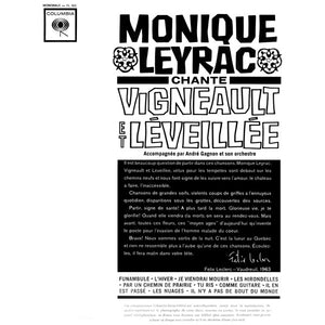 Monique Leyrac - Chante Vigneault Et Leveillée