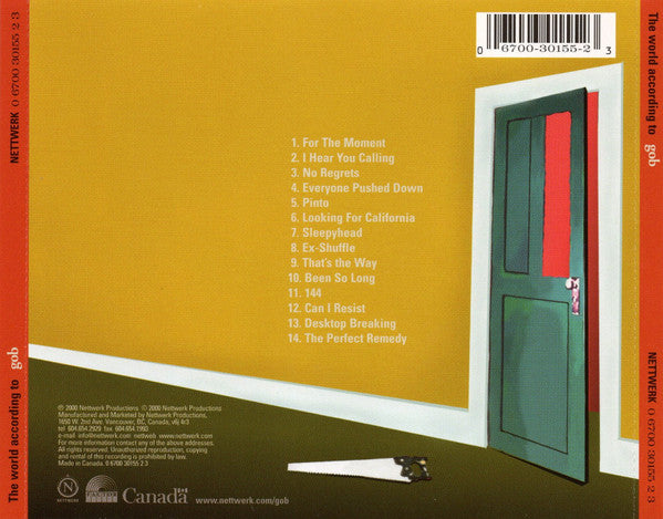 Gob - The World According To Gob (CD) - 2001