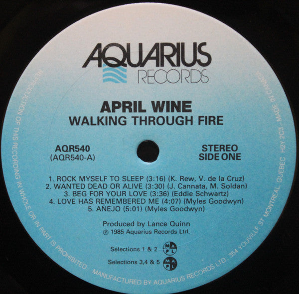 April Wine - Walking Through Fire