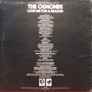 The Osmonds - Love Me For A Reason Vinyl Record