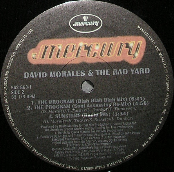 David Morales & The Bad Yard Club - The Program
