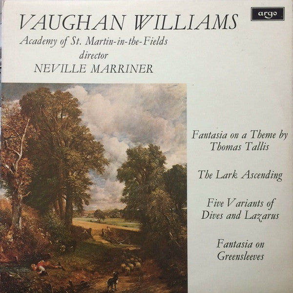 Ralph Vaughan Williams - Academy Of St. Martin-in-the-Fields, The, Sir Neville Marriner - Vaughan Williams Concert - 1972