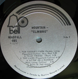 Mountain - Climbing! Vinyl Record