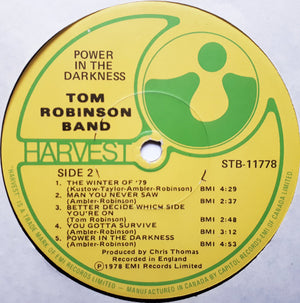 Tom Robinson Band - Power In The Darkness - 1978