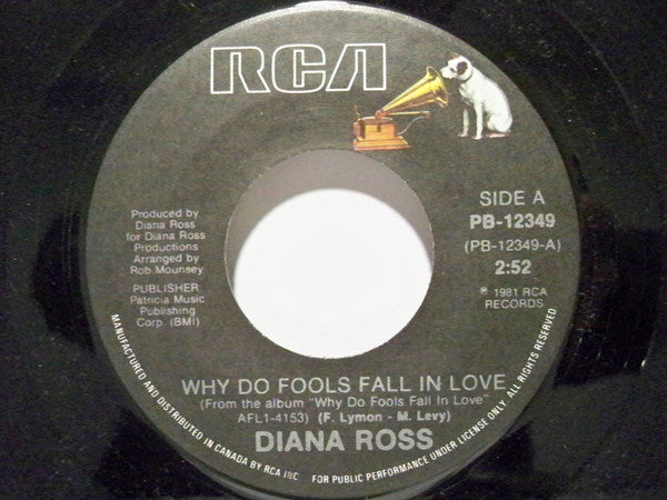 Diana Ross - Why Do Fools Fall In Love Vinyl Record