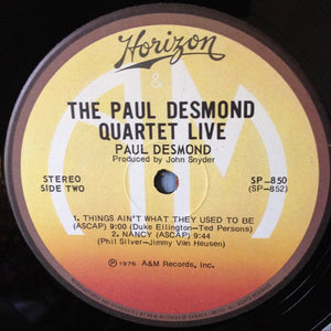 Paul Desmond Quartet, The - Live - 1976