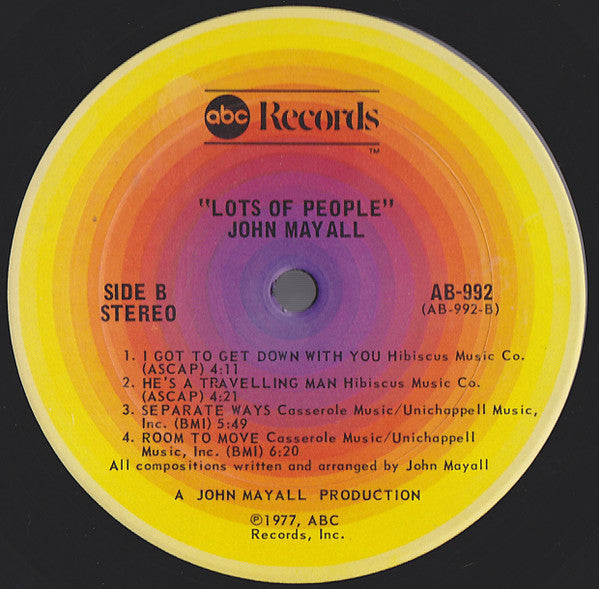 John Mayall - Lots Of People - 1977