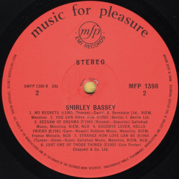 Shirley Bassey - The Fabulous Shirley Bassey -