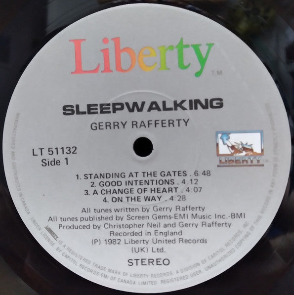 Gerry Rafferty - Sleepwalking - 1982