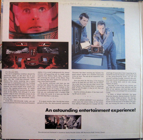 Various - 2001: A Space Odyssey (Music From The Motion Picture Sound Track) - 1968
