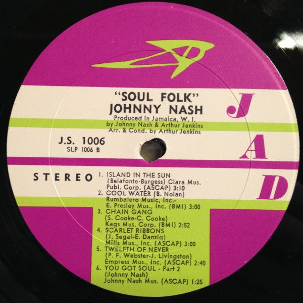Johnny Nash - Soul Folk - 1969