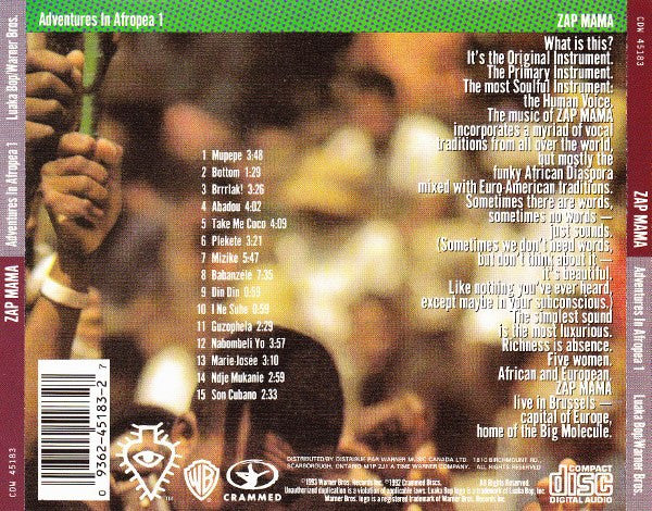 Zap Mama - Adventures In Afropea 1 (CD) - 1993