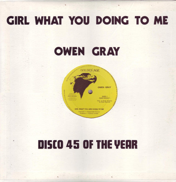 Owen Gray - Girl What You Are Doing To Me 