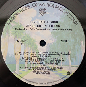 Jesse Colin Young - Love On The Wing - 1977