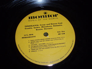 Various - Yugoslavia: Songs And Dances From Croatia, Serbia, Macedonia, Dalmatia, Bosnia, Slovenia - 1960