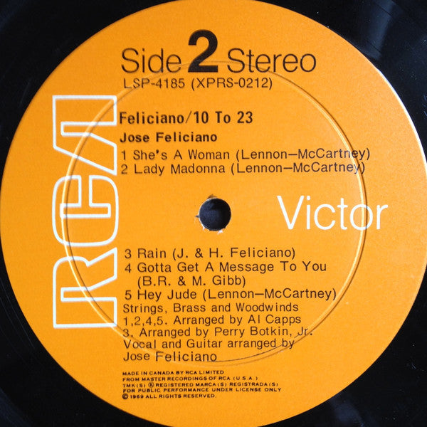 José Feliciano - 10 To 23 - 1969