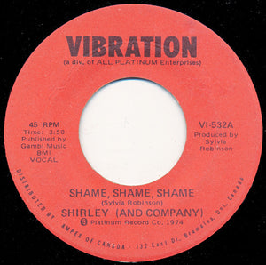 Shirley & Company - Shame, Shame, Shame