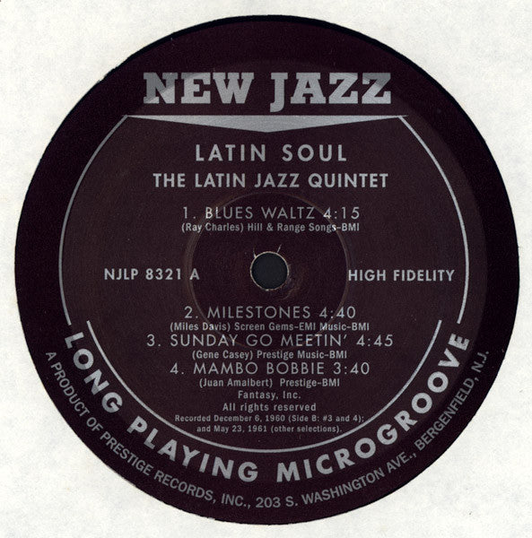 Latin Jazz Quintet - Latin Soul - 2001