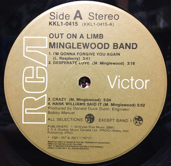 Minglewood Band - Out On A Limb - 1981