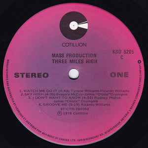 Mass Production - Three Miles High Vinyl Record