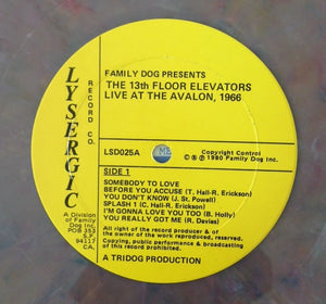 13th Floor Elevators - Live "S.F. 66" Vinyl Record