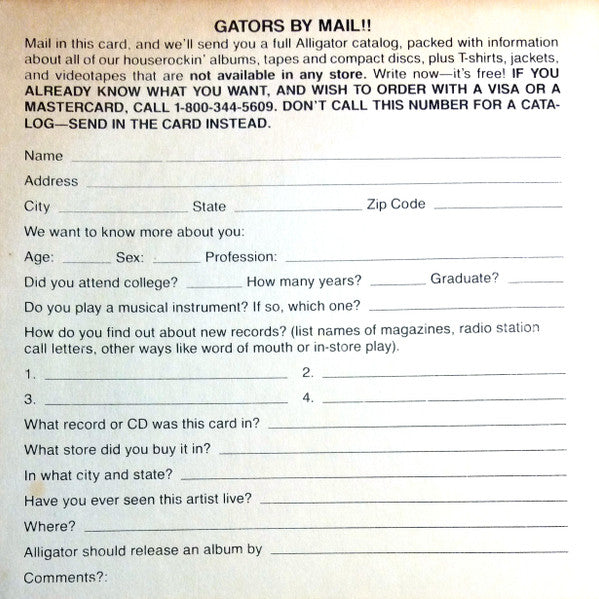 Johnny Winter - Guitar Slinger - 1984