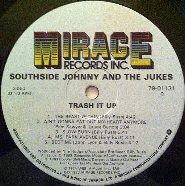 Southside Johnny & The Asbury Jukes - Trash It Up - 1983