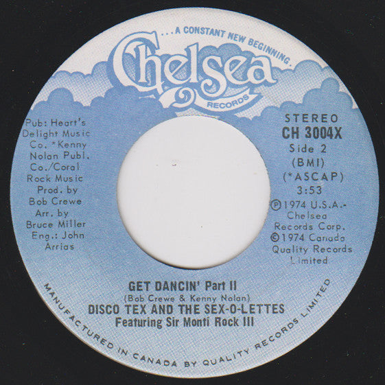 Disco Tex & His Sex-O-Lettes - Get Dancin' - 1974