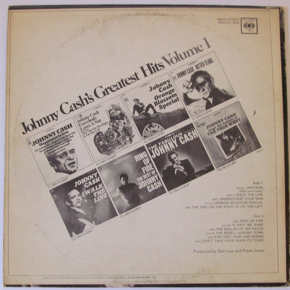 Johnny Cash - Greatest Hits Volume 1 - 1967