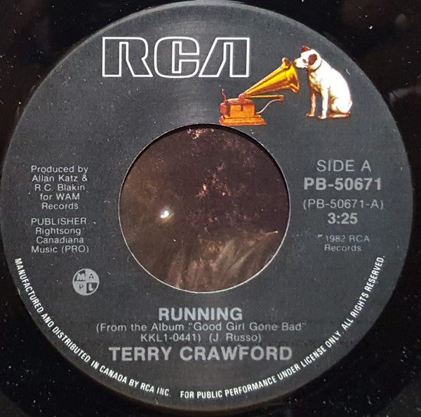 Terry Crawford - Running / Three Little Words - 1982