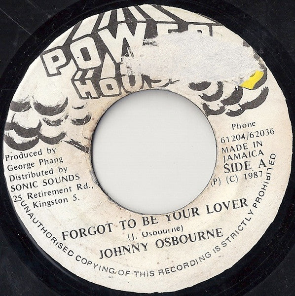 Johnny Osbourne - Forgot To Be Your Lover - 1987