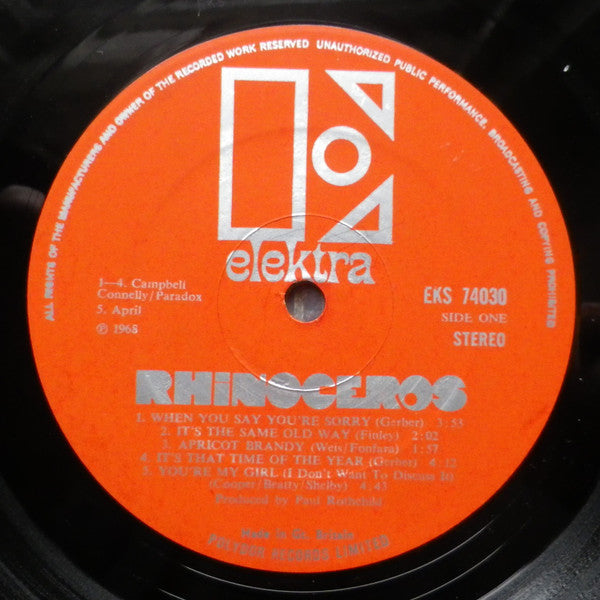 Rhinoceros - Rhinoceros - 1968