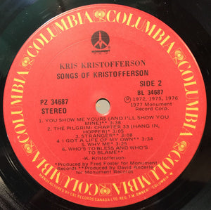 Kris Kristofferson - Songs Of Kristofferson - 1977