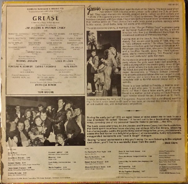 Various - Grease - The Original Broadway Cast Album -