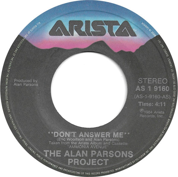 Alan Parsons Project, The - Don't Answer Me - 1984