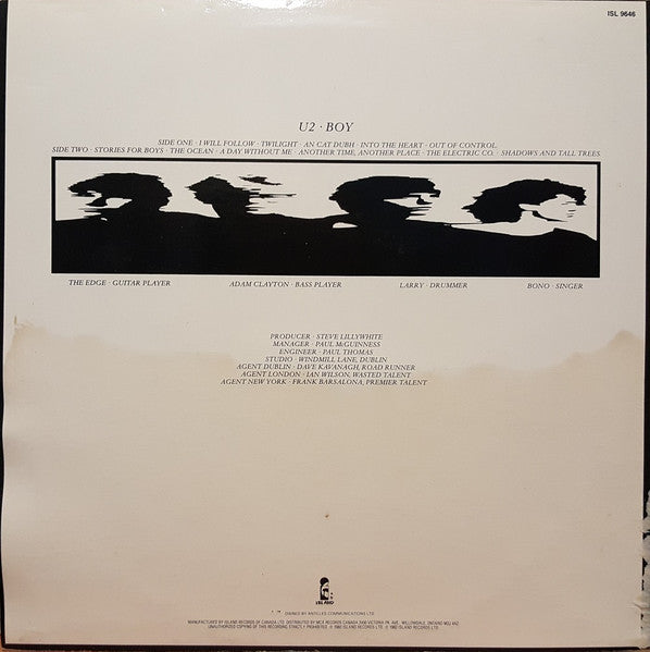 U2 - Boy Vinyl Record