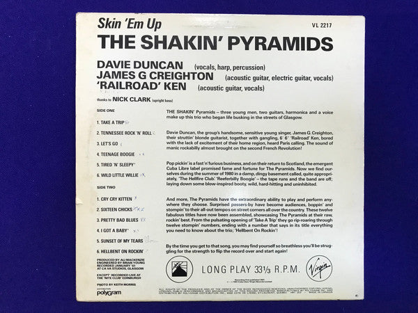 Shakin' Pyramids, The - Skin 'Em Up - 1981