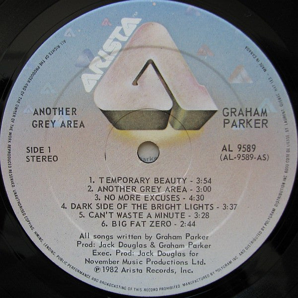 Graham Parker - Another Grey Area - 1982