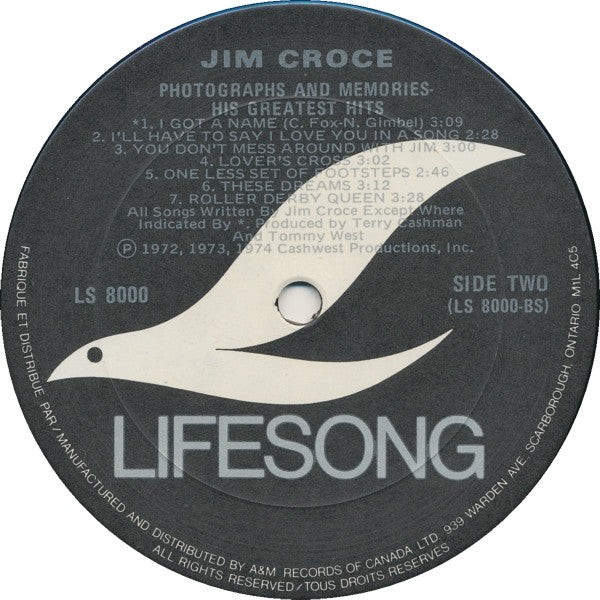 Jim Croce - Photographs And Memories His Greatest Hits