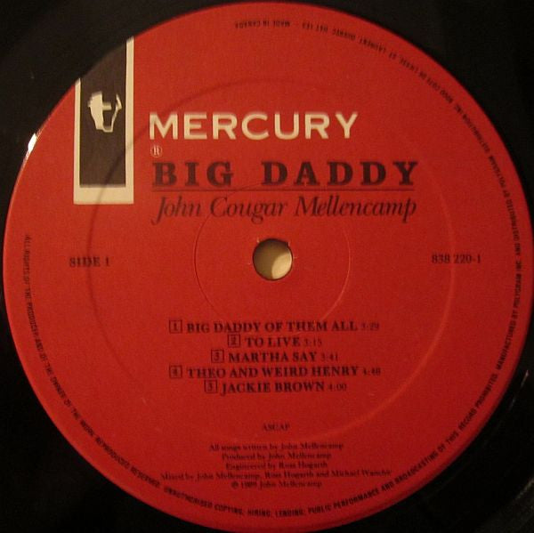 John Cougar Mellencamp - Big Daddy - 1989