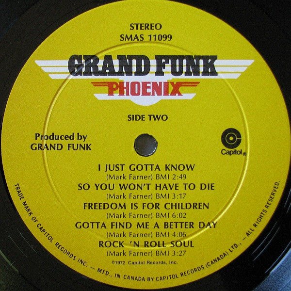 Grand Funk Railroad - Phoenix - 1972