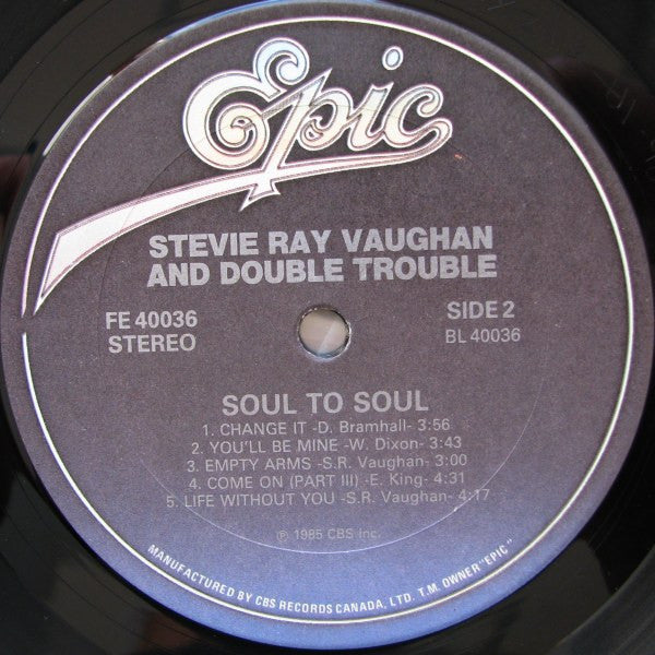 Stevie Ray Vaughan & Double Trouble - Soul To Soul